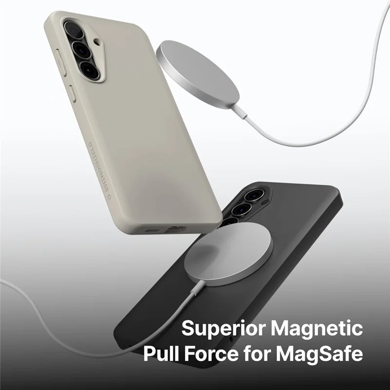 RHINOSHIELD Série SolidX pour Samsung Galaxy S25 FE Étui magnétique TPE étanche - Noir classique