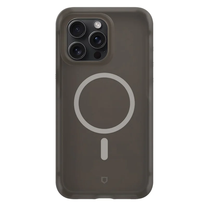RHINOSHIELD AirX-serie voor iPhone 15 Pro Max magnetische hoes TPE valbescherming telefoonhoes - Vero Zwart