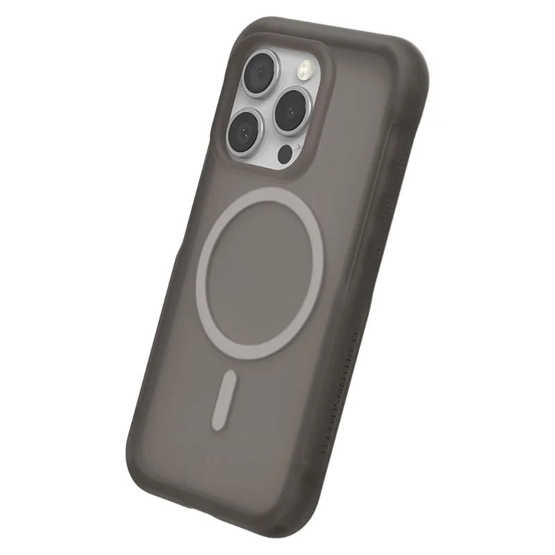 RHINOSHIELD AirX-serie voor iPhone 15 Pro Max magnetische hoes TPE valbescherming telefoonhoes - Vero Zwart