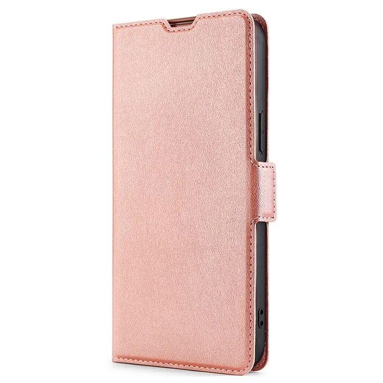For Huawei nova Y61 4G Anti-scratch Card Holder Case PU Leather Stand Full Protection Magnetic Clasp Phone Cover - Rose Gold