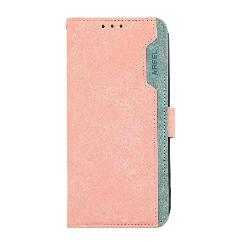 ABEEL For OnePlus Nord CE6 Lite 5G  /  Realme P4x 5G Case Color Splicing Leather Flip Phone Cover RFID Blocking - Pink