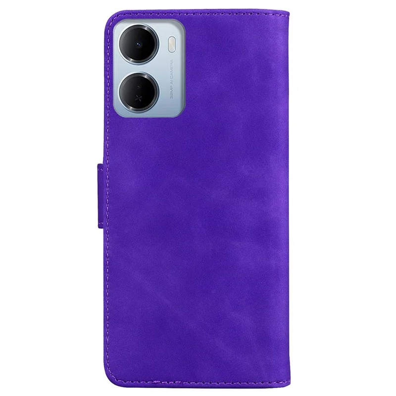 For Xiaomi Redmi 15a 5G  /  R70 5G  /  R70m 5G Case Solid Color Leather Wallet Phone Cover - Purple