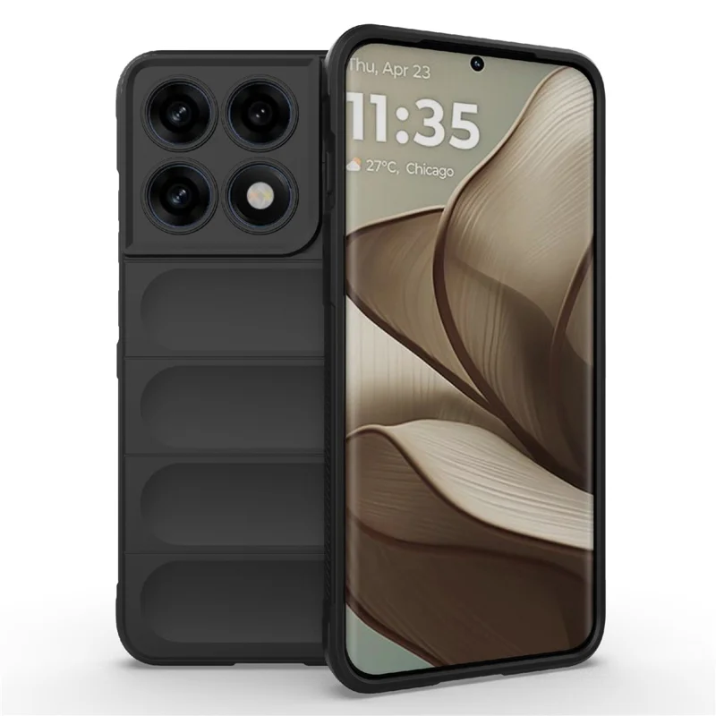 Handyhülle für Motorola Edge 70 Pro 5G, Anti-Drop, weiches TPU, robuste Rückseite - Schwarz