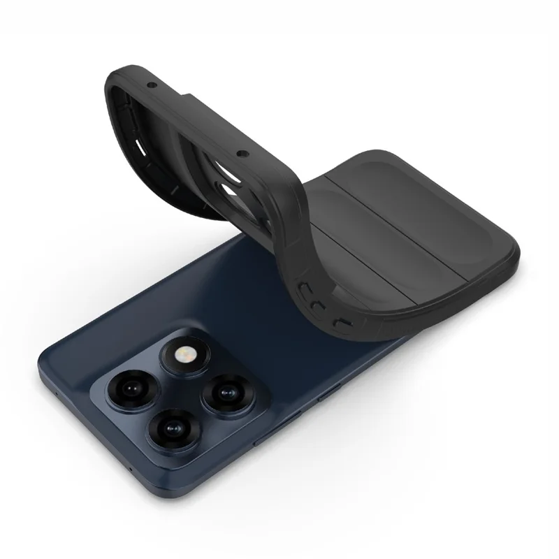 Handyhülle für Motorola Edge 70 Pro 5G, Anti-Drop, weiches TPU, robuste Rückseite - Schwarz