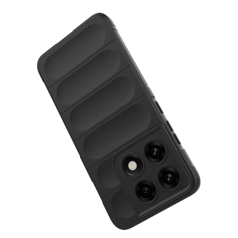 Handyhülle für Motorola Edge 70 Pro 5G, Anti-Drop, weiches TPU, robuste Rückseite - Schwarz