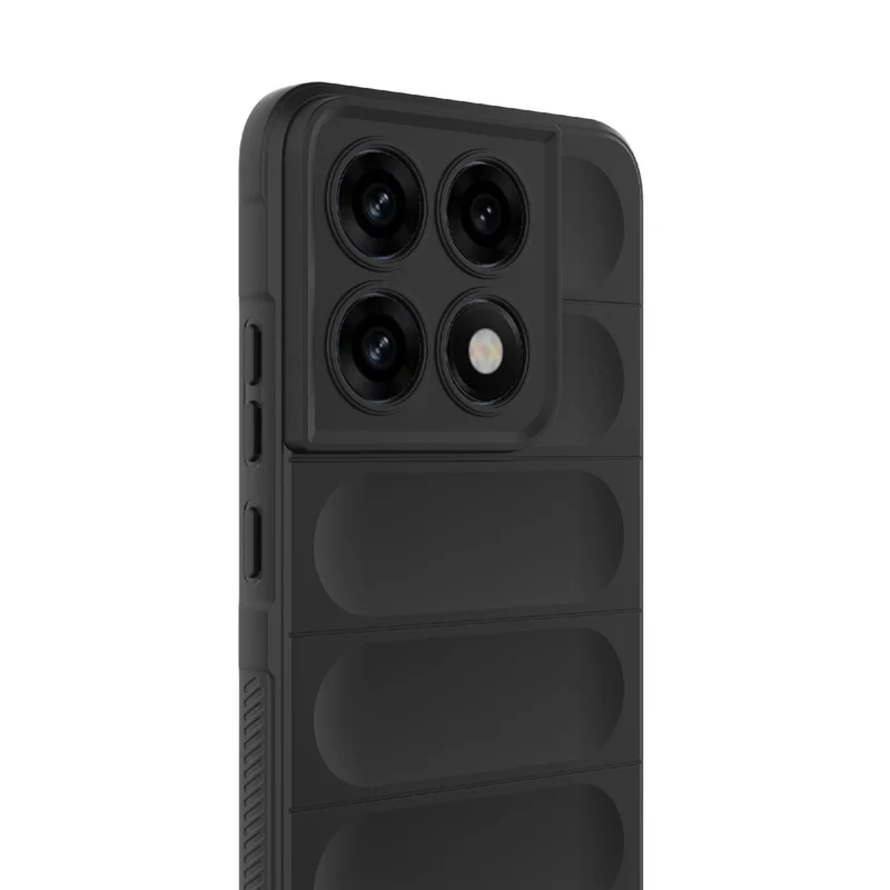 Handyhülle für Motorola Edge 70 Pro 5G, Anti-Drop, weiches TPU, robuste Rückseite - Schwarz