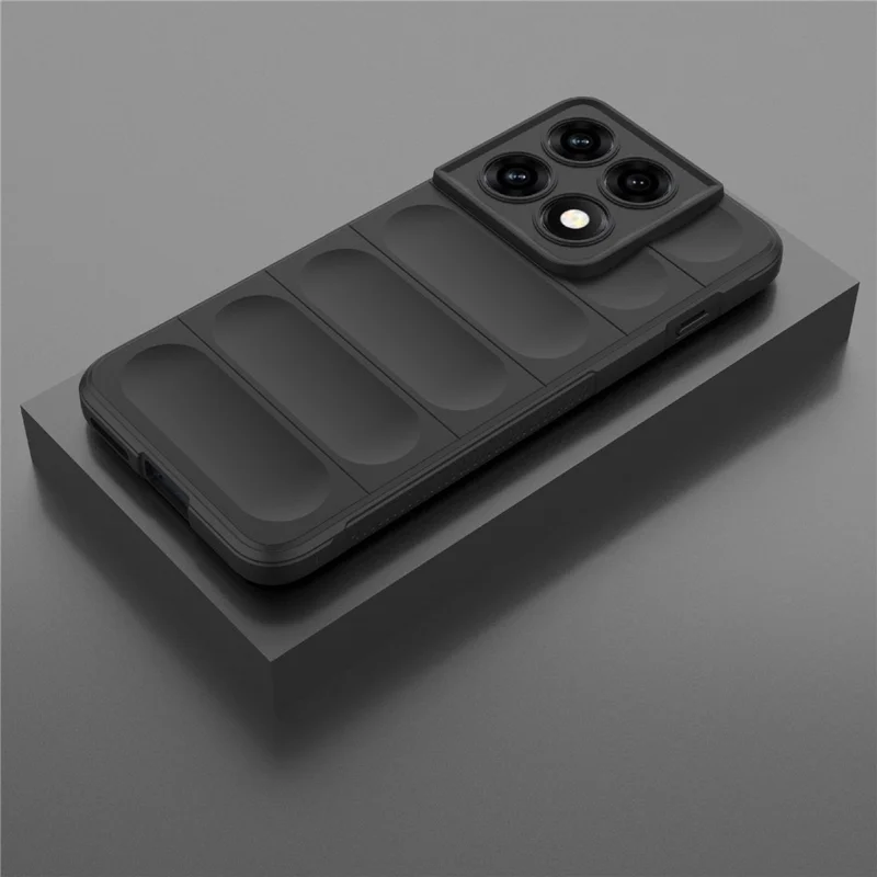 Handyhülle für Motorola Edge 70 Pro 5G, Anti-Drop, weiches TPU, robuste Rückseite - Schwarz