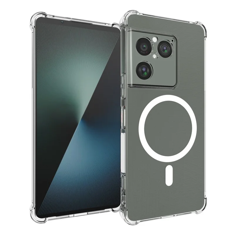 Магнитный чехол для Sony Xperia 1 VIII, прозрачный ТПУ, защита от падений, задняя крышка