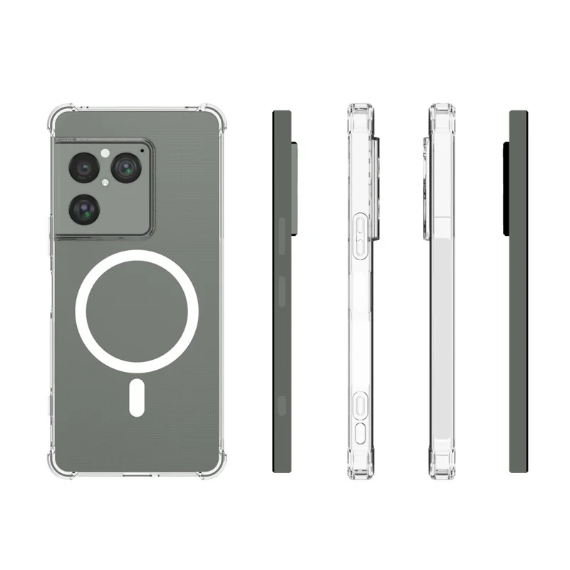 Магнитный чехол для Sony Xperia 1 VIII, прозрачный ТПУ, защита от падений, задняя крышка