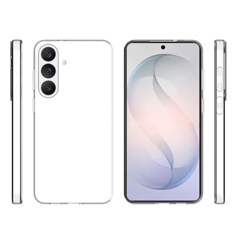 غطاء خلفي شفاف لهاتف Samsung Galaxy S26 FE من مادة TPU مقاوم للبصمات - شفاف