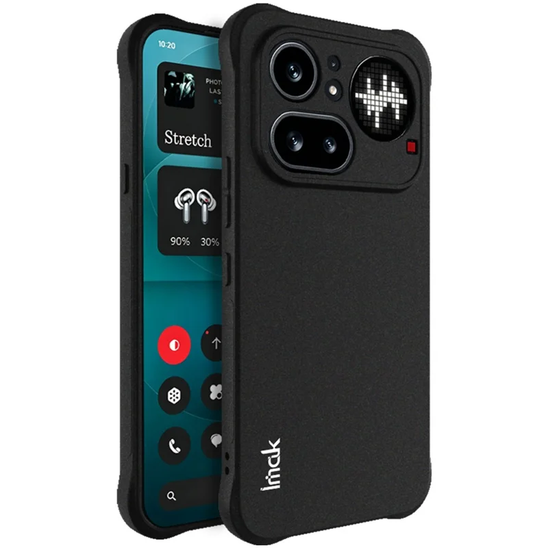 IMAK Für Nothing Phone (4a) Pro Tasche TPU Handyhülle Airbag Stoßfest Schutz – Matt Schwarz