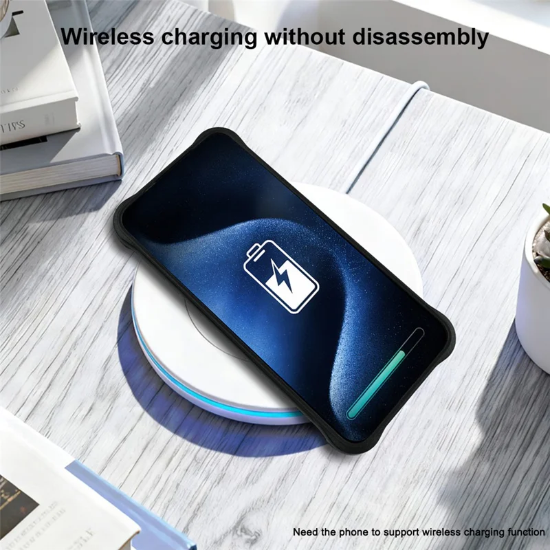 IMAK Für Nothing Phone (4a) Pro Tasche TPU Handyhülle Airbag Stoßfest Schutz – Matt Schwarz