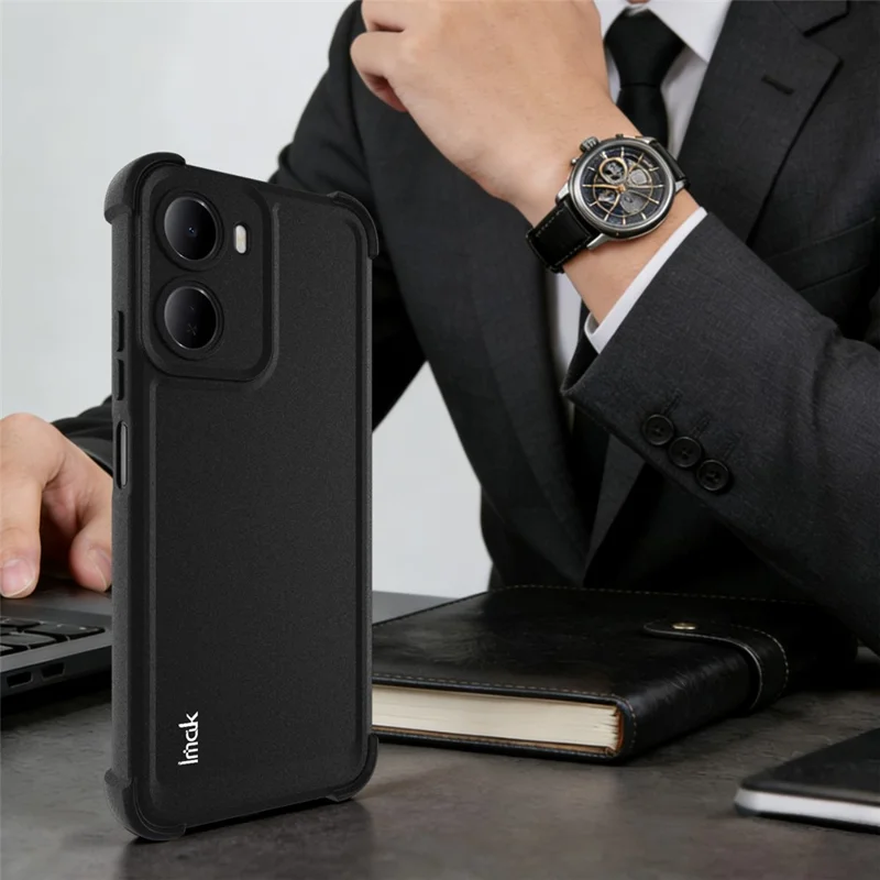 IMAK For Xiaomi Redmi 15a 5G Case TPU Phone Cover Airbag Shockproof Protection - Matte Black