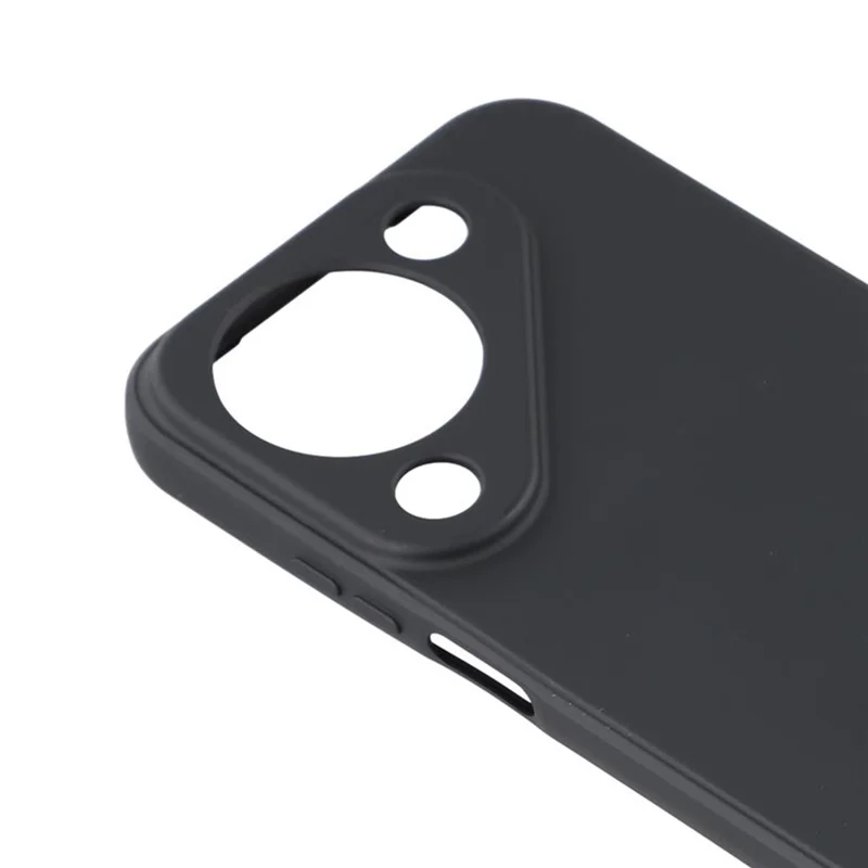 Obudowa do Huawei Pura 90, tylna z miękkiego TPU, z wyciągnięciem z włókna antyrysującego, pokrowiec na telefon - Czarny