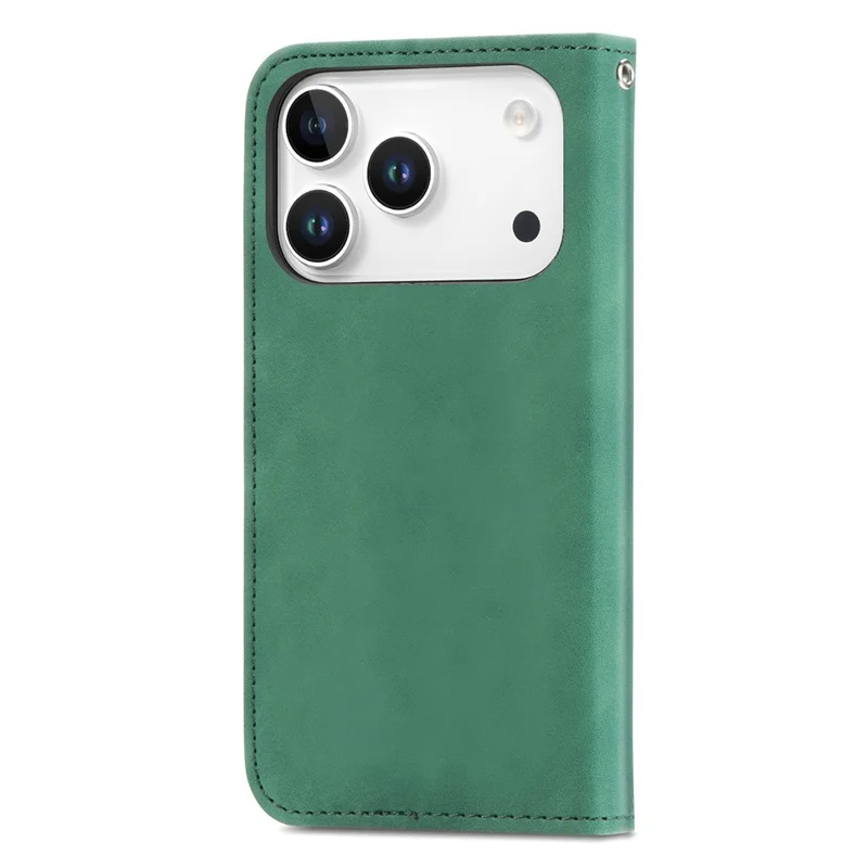 For Blackview Wave 7C Leather Case with Card Holder Magnetic Absorption Phone Cover - Green