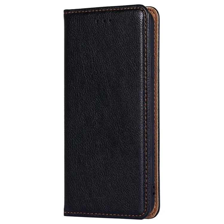 Para Nokia X30 5G PU Leather Anti-scratch Phone Case Foldable Stand Wallet Magnetic Auto Closing Cover - Black