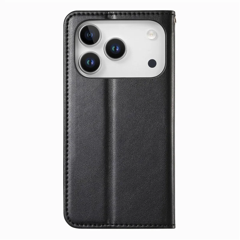 For Blackview Wave 7C Case Wallet Tri-Color Stitching Leather Phone Cover with Elastic Wristband - Black