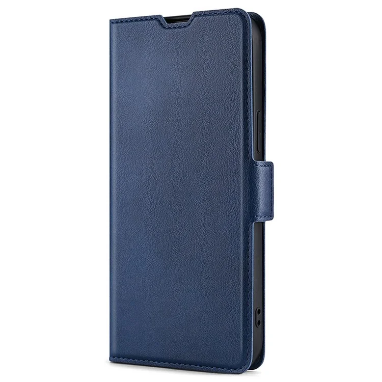 Para Nokia X30 5G Toldador de Tarjetas Case de Teléfono PU Leather + TPU Cubierta de Protección Completa - Azul