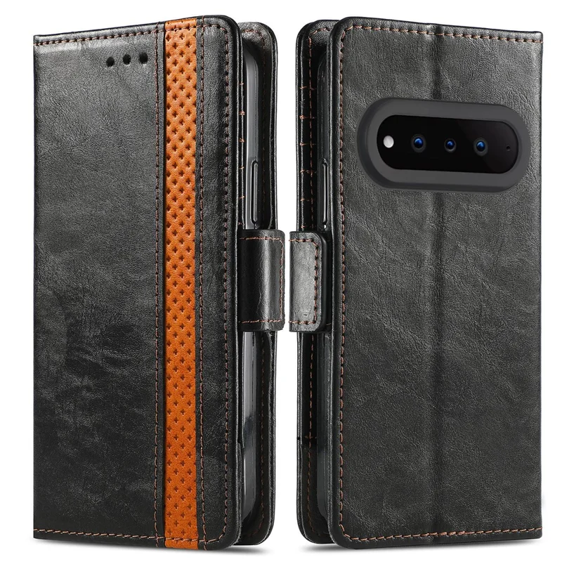 CASENEO For Natural AI Phone Phone Cases PU Leather Cover Stand with RFID Blocking Wallet - Black