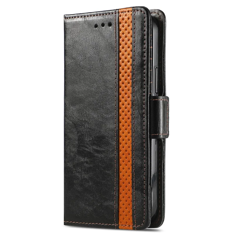 CASENEO For Natural AI Phone Phone Cases PU Leather Cover Stand with RFID Blocking Wallet - Black