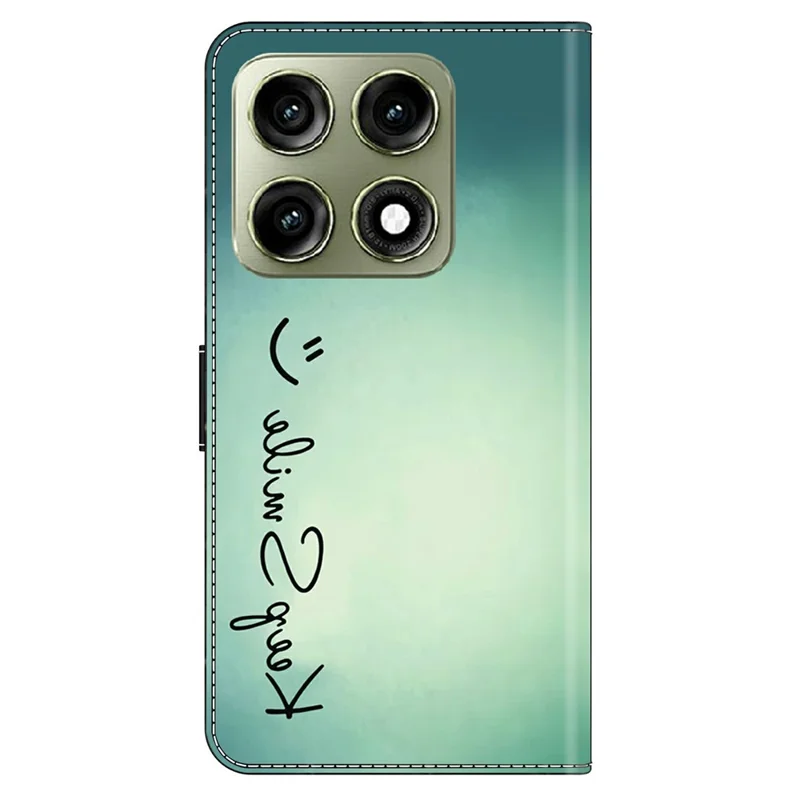 Wallet Case For Motorola Edge 70 Pro 5G PU Leather Phone Cover with Stand - Keep Smile