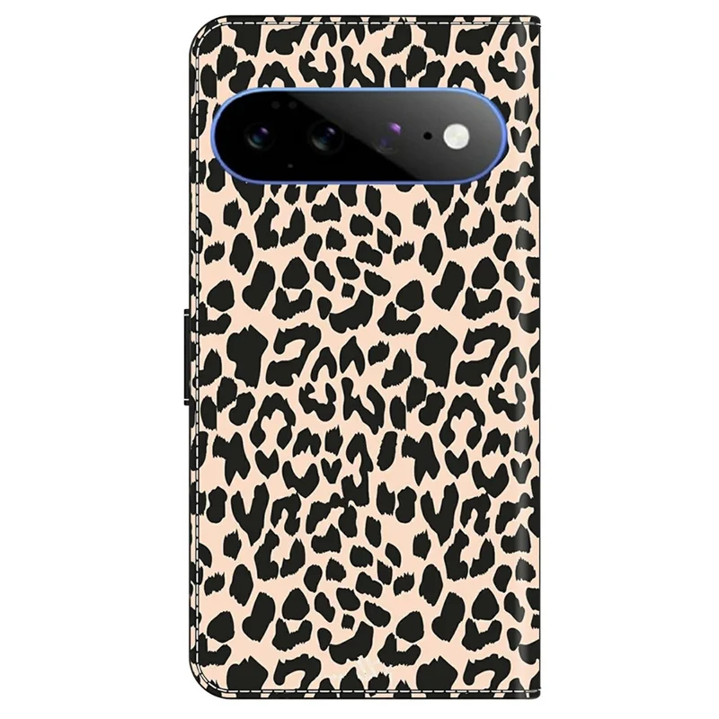 Phone Case For Google Pixel 11  /  11 Pro Pattern Printed TPU + PU Leather Flip Cover with Card Slot - Leopard Print