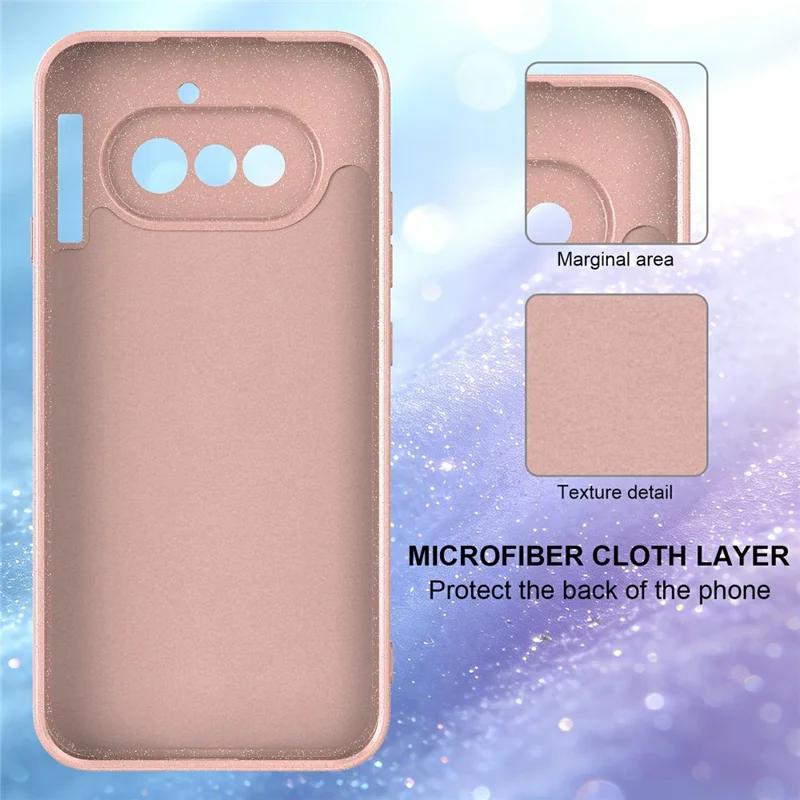 Für Nothing Phone (4a) Magnetische Hülle Glitzer TPU Stoßfeste Handyhülle mit Handschlaufe - Pink