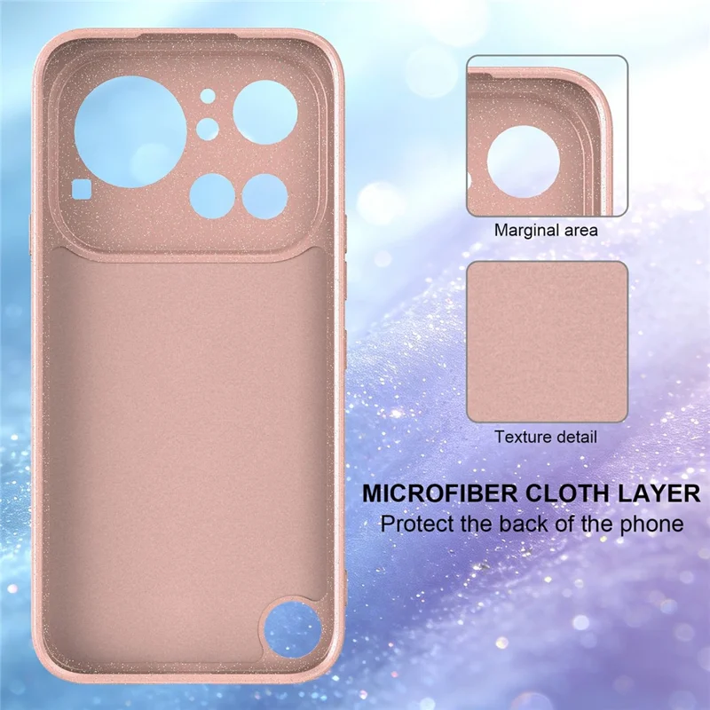 Für Nothing Phone (4a) Pro Magnetische Hülle Glitzer TPU Stoßfeste Handyhülle mit Lanyard - Pink