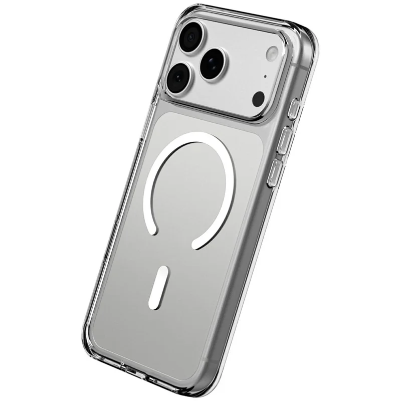 RHINOSHIED for iPhone 17 Pro Max Magnetic Case Clear PC + TPE Drop Protection Phone Back Cover - Transparent