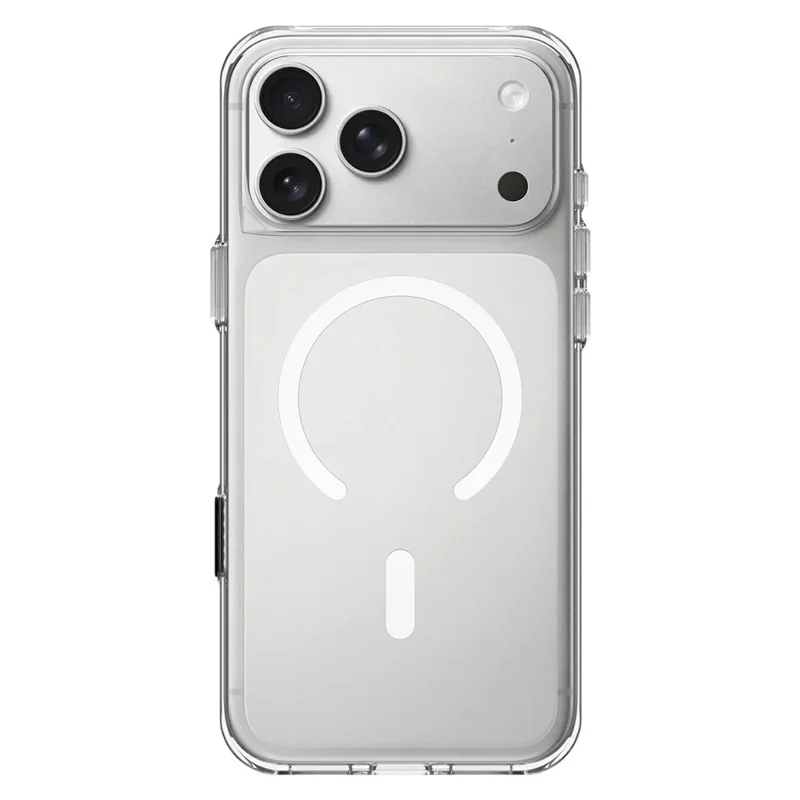 RHINOSHIED for iPhone 17 Pro Magnetic Case Clear PC + TPE Drop Protection Phone Back Cover - Transparent