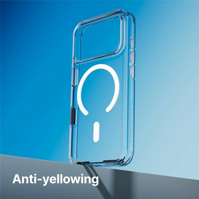 RHINOSHIED for iPhone 17 Pro Magnetic Case Clear PC + TPE Drop Protection Phone Back Cover - Transparent