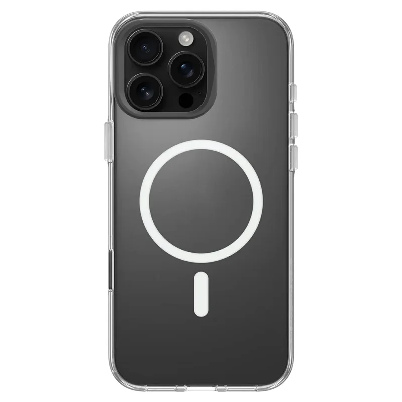 RHINOSHIED for iPhone 16 Pro Max Magnetic Case Clear PC + TPE Drop Protection Phone Back Cover - Transparent