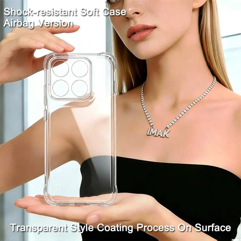 IMAK For Motorola Edge 70 Pro 5G / Edge 70 Pro+ 5G Case TPU Phone Cover Airbag Shockproof Protection - Transparent