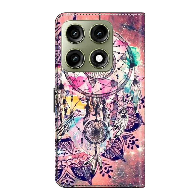 Wallet Case For Motorola Edge 70 Pro 5G Pattern Printing Stand Leather Flip Phone Cover - Wind Chime