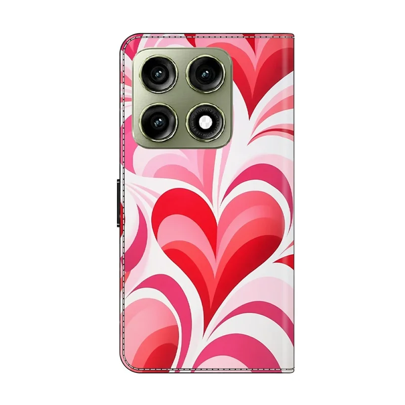 Wallet Case For Motorola Edge 70 Pro 5G Stand Pattern Printing PU Leather Flip Phone Cover - Love