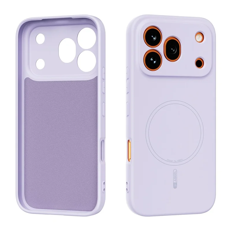 ABEEL Magnetic Case For Honor 600 Pro 5G Skin Touch Liquid Silicone Phone Back Cover - Purple