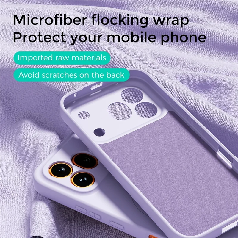 ABEEL Magnetic Case For Honor 600 Pro 5G Skin Touch Liquid Silicone Phone Back Cover - Purple