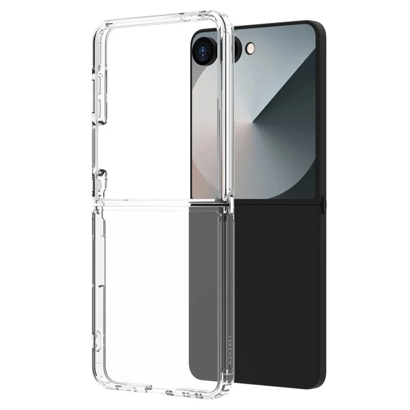 LEREACH TOC Series for Samsung Galaxy Z Flip8 Case TPU + Acrylic Phone Cover - Transparent