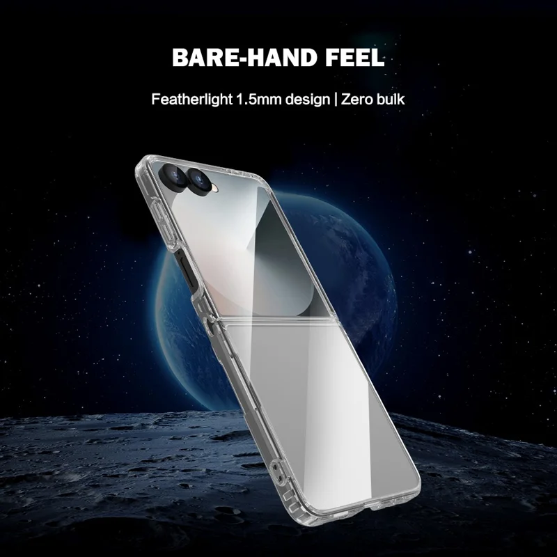 LEREACH TOC Series for Samsung Galaxy Z Flip8 Case TPU + Acrylic Phone Cover - Transparent