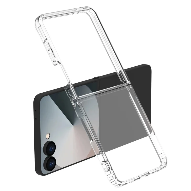 LEREACH TOC Series for Samsung Galaxy Z Flip8 Case TPU + Acrylic Phone Cover - Transparent