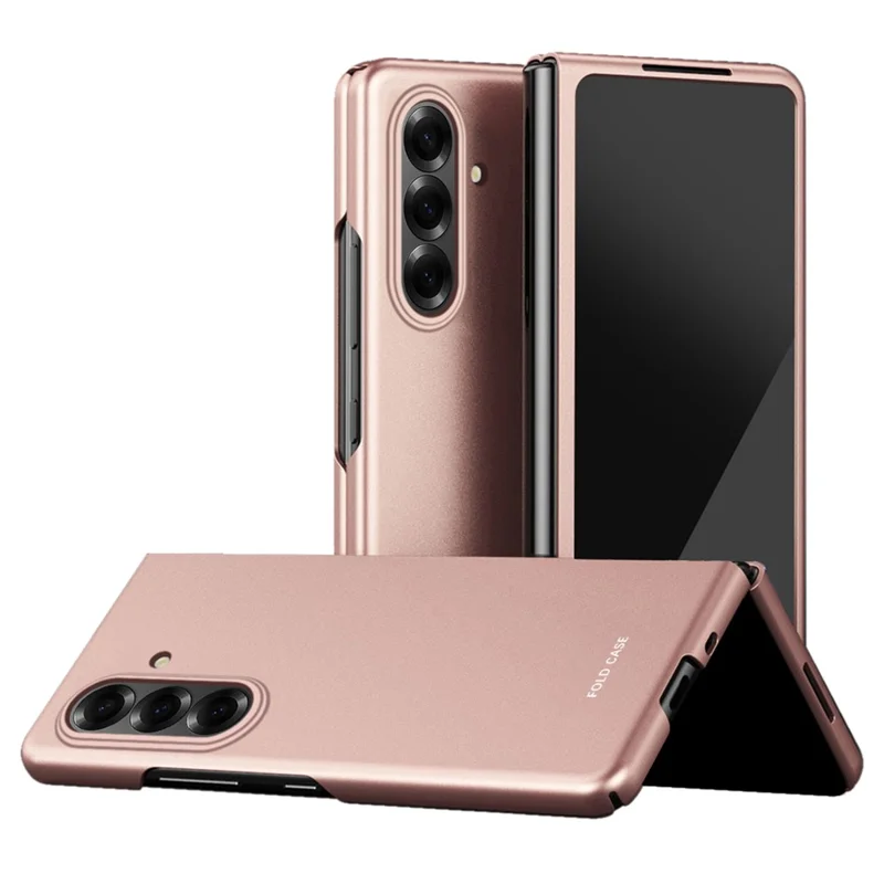For Samsung Galaxy Z Fold8 Case Hard PC Electroplating Micro Frosted Protective Cover - Pink