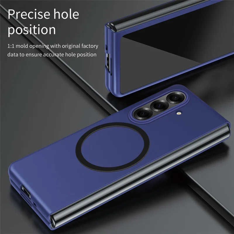 For Samsung Galaxy Z Fold8 Magnetisk Case Skin-Touch Matt Hård PC Telefonbeskyttelse - Safir