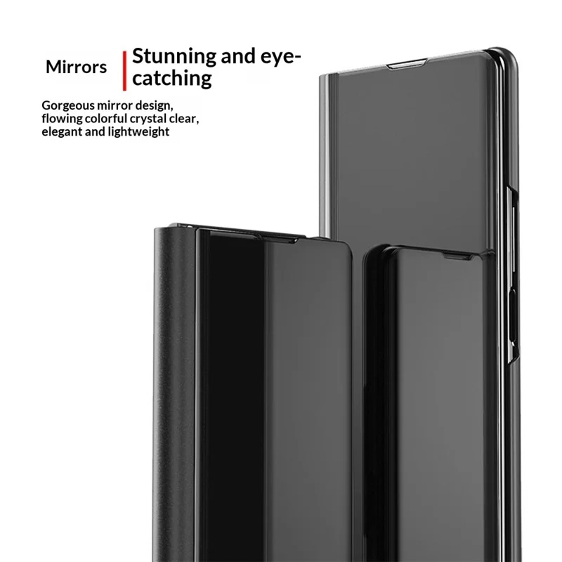 For Samsung Galaxy Z Fold8 Flip Læderdæksel med stativ, fuld krops beskyttelseshælletilbehør - Sort