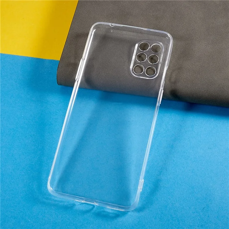 Für OnePlus 8T transparentes Smartphone-Gehäuse, Anti-Vergilbung, flexibles TPU, ultradünne Handyhülle