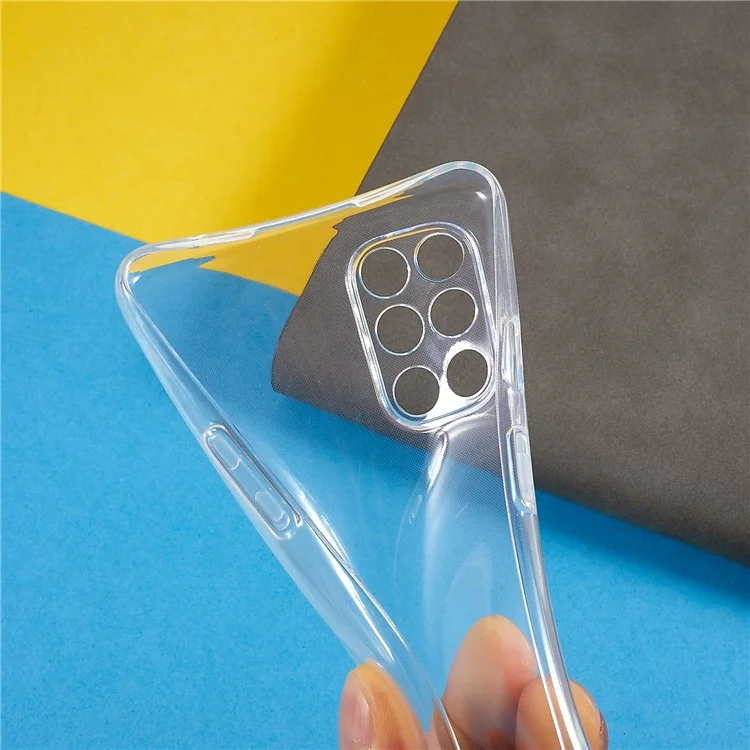 Für OnePlus 8T transparentes Smartphone-Gehäuse, Anti-Vergilbung, flexibles TPU, ultradünne Handyhülle
