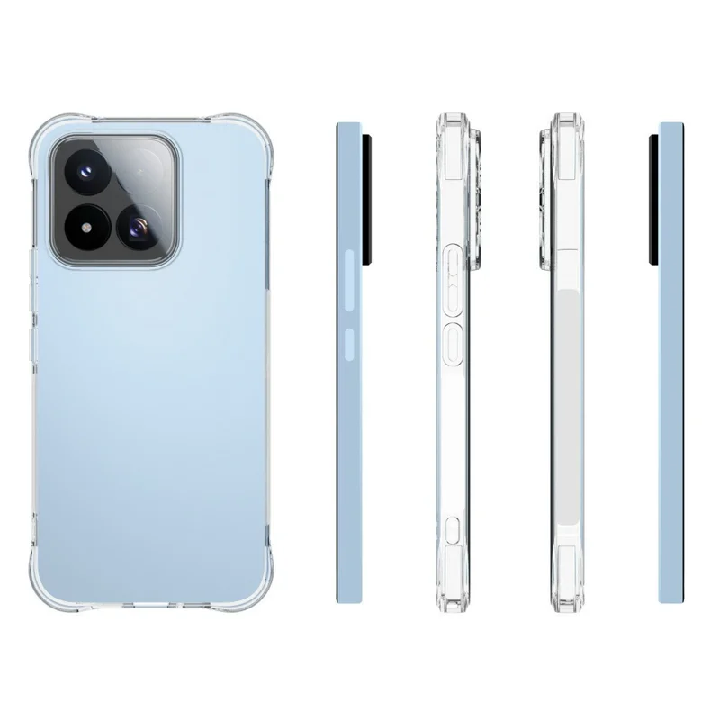För Xiaomi 17 Max TPU-skåll med icke-slipande och anti-dropp mobilhölje - Transparent