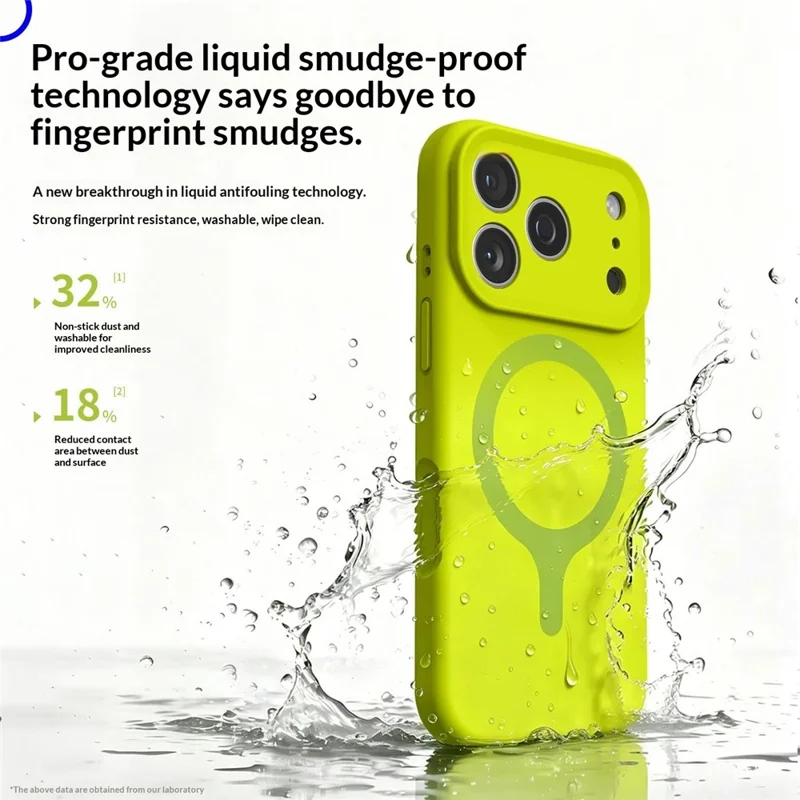 For iPhone 17 Pro Max Magnetic Case Liquid Silicone Anti Scratch Phone Cover with Tempered Glass Screen Protector - Mint Blue