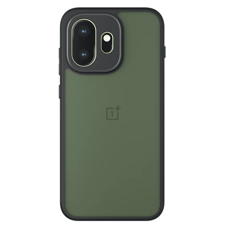 For OnePlus 15T 5G Case Skin-Touch TPU + PC Matte Phone Back Cover - Transparent Black