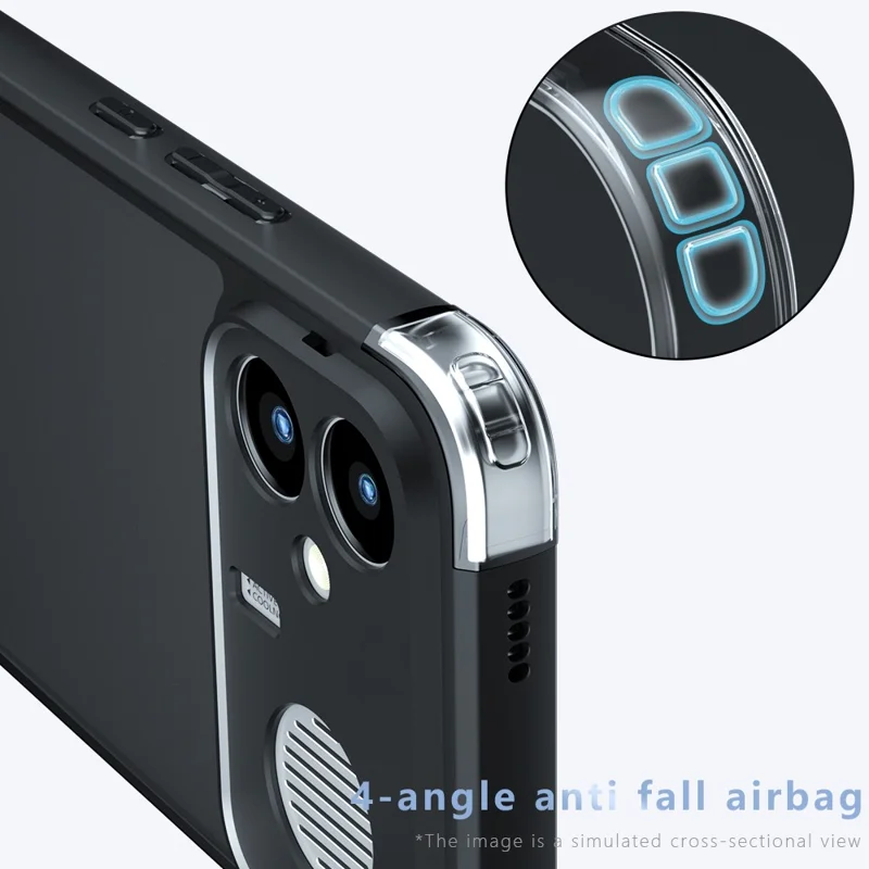 Cover per Xiaomi Redmi K90 Max 5G, Cover Posteriore Trasparente con Finitura Opaca TPU + PC al Tocco Morbido - Nero Trasparente