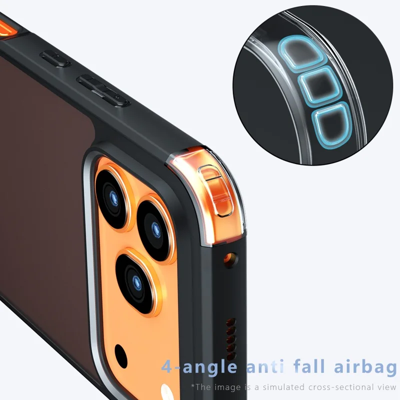 Fodral för Honor 600 5G / 600 Pro 5G TPU + PC chockabsorberande mobilskal - Transparent